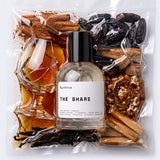 The Share Extrait de Parfum bottle – cognac, oak barrel, tonka bean and cinnamon fragrance