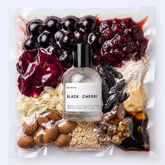 Black Cherry (Cherry Lane) Extrait de Parfum bottle – black cherry, bitter almond and tonka bean gourmand