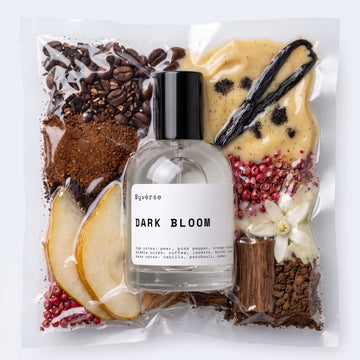 Dark Blossom (Dark Bloom) Extrait de Parfum bottle – coffee, vanilla and white flowers fragrance
