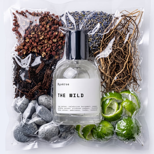 The Wild (The Wilds) Extrait de Parfum bottle – bergamot, Sichuan pepper and ambroxan fragrance
